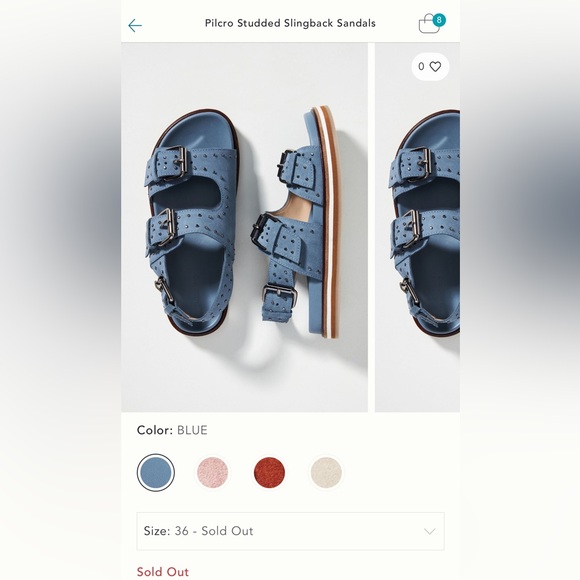 Pilcro Shoes - Pilcro blue studded shoes